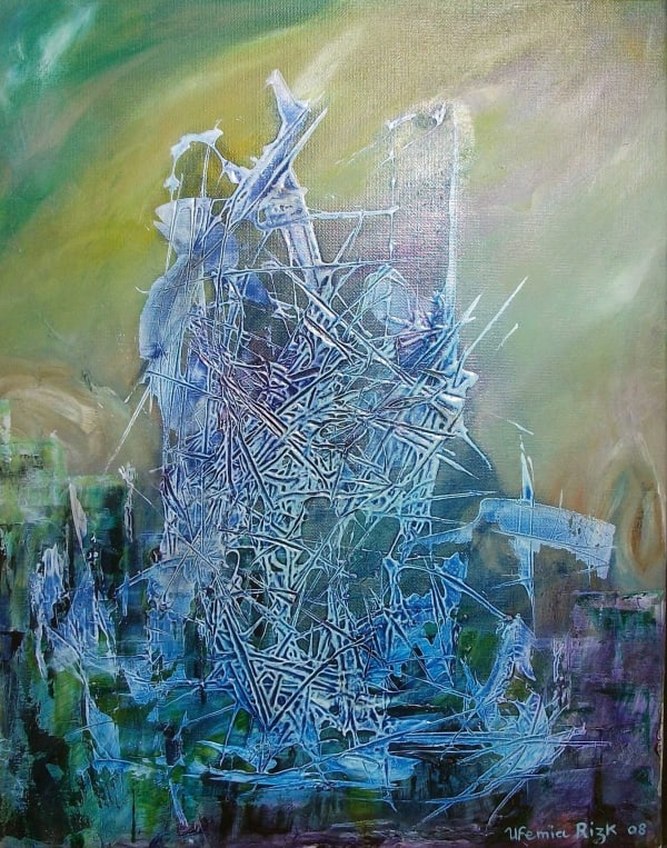 Ufemia Rizk, Untitled, 2008, Oil on canvas, 45x35cm