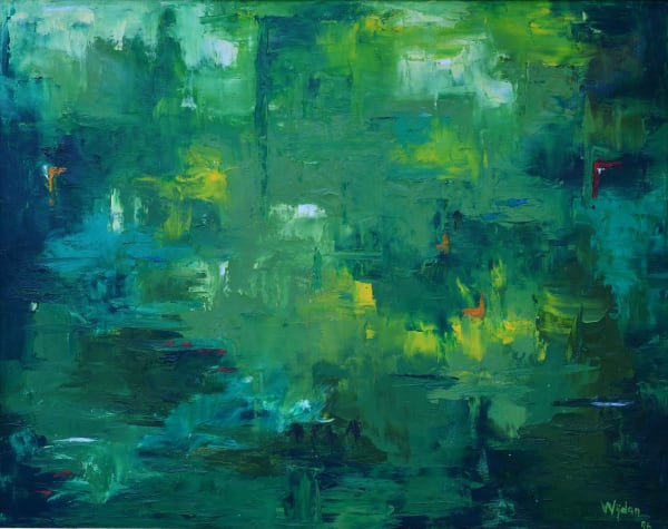 Wijdan, Spring, 1976, Oil on canvas, 84x126cm
