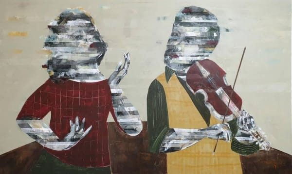 Besher Koushaji, Untitled, 2020, Acrylic on canvas, 90x150cm