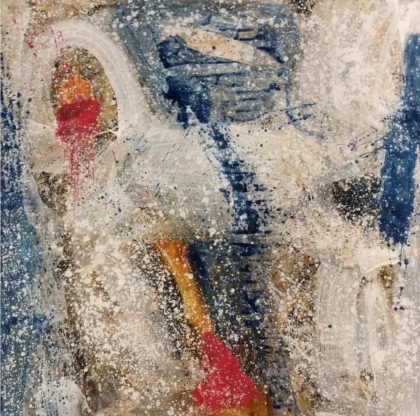 Mohammad Dohaidel, Untitled, 2019, Acrylic on canvas, 150x150cm