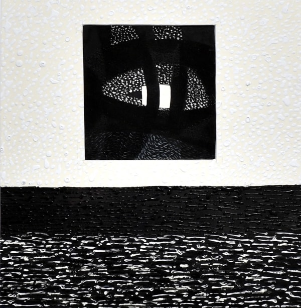 Resmi Al Kafaji, Untitled, 2018, Mixed media on card, 35x34cm