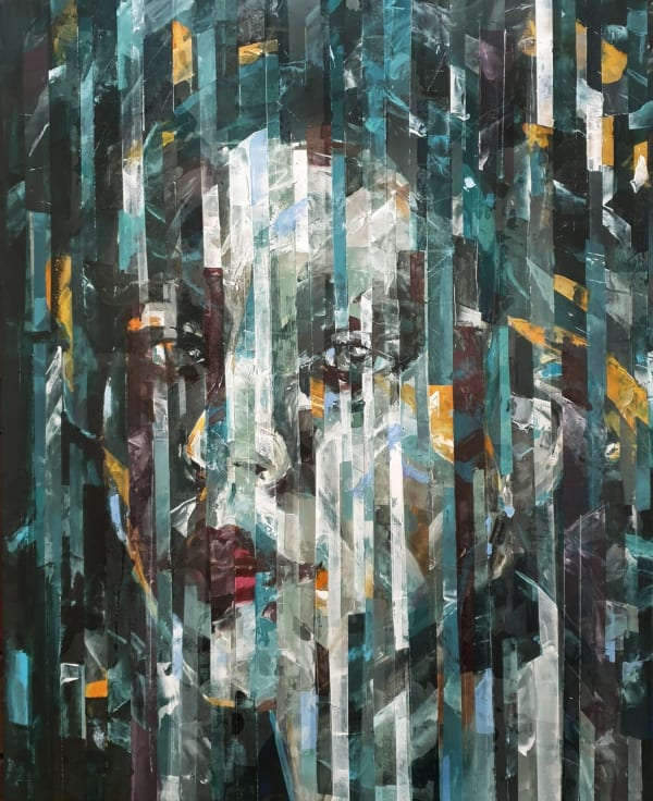 Besher Koushaji, Untitled, 2021, Acrylic on canvas, 140x120cm