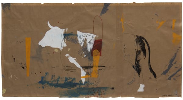 Zaid Shawwa, 2022, Silk screen on card, 60x106cm, Framed 76x122cm