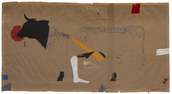 Zaid Shawwa, 2022, Silk screen on card, 60x106cm, Framed 76x122cm