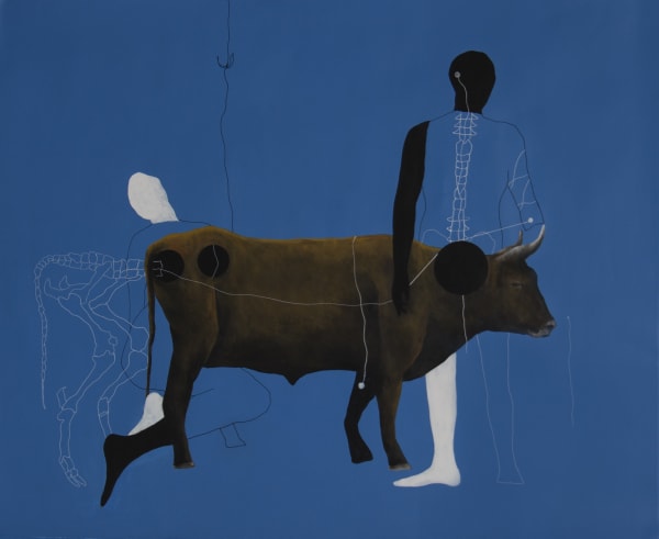 Zaid Shawwa, Connected, 2022, Acrylic on canvas, 120x150cm