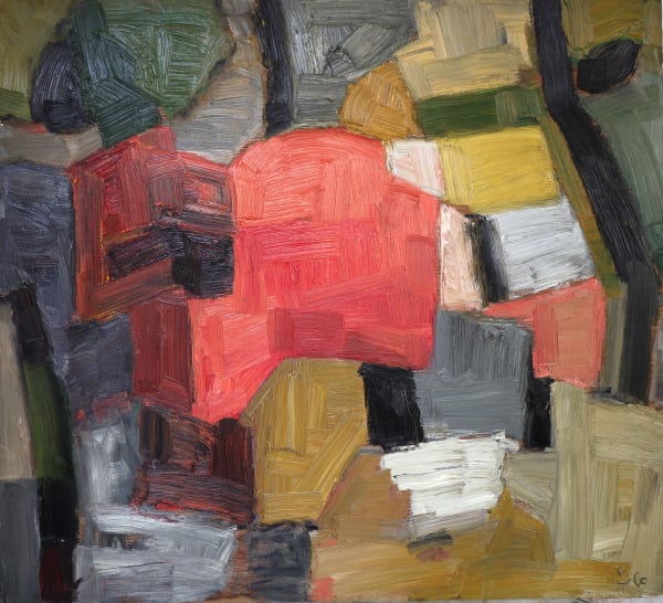 Ammar Khammash, 2020, Oil on wood, 50x55cm