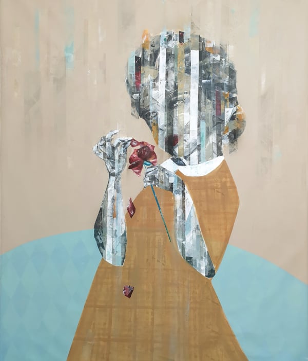 Besher Koushaji, Confusion, 2020, Acrylic on canvas, 140x120cm