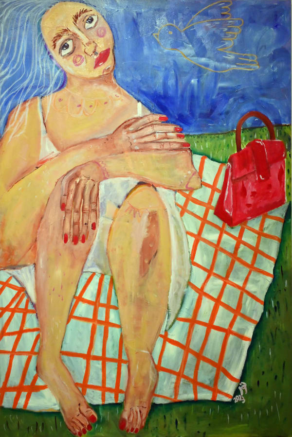 Nour Taher, 2022, Oil on canvas, 150x100cm