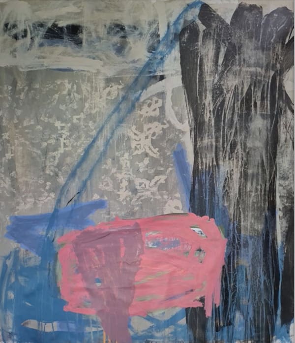 Amjad Ghannam , A holy city 9, 2023, Acrylic on canvas, 110x90cm