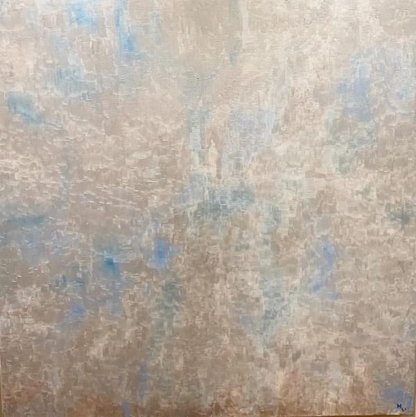 Heba Abu Kosh, Nothing as it seems, 2020, Oil on canvas, 100x100cm