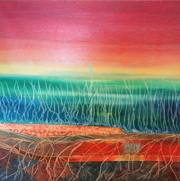 Nahla Asia, Oil on canvas, 80x80cm