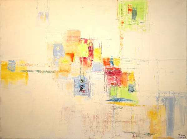 Rana Safadi, Amman I, 2020, Oil on canvas, 60x80cm