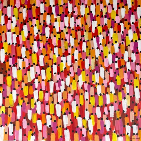 Red crowed, 2023, Acrylic on canvas, 100x100cm