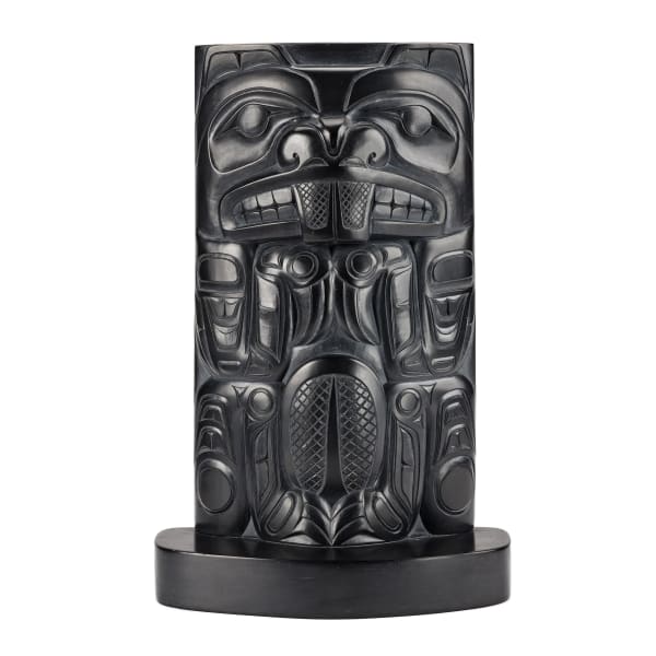 GARNER MOODY (1958-), HAIDA, SKIDEGATE Totemtic Figure, 1985 REALIZED: $2,160