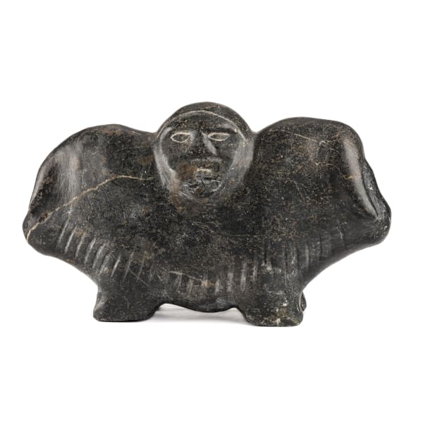 Barnabus Arnasungaaq (1924-2017) QAMANI'TUAQ (BAKER LAKE) Shaman and Two Muskoxen, c. 2000 REALIZED: $11,400