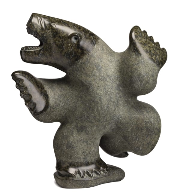 Lot 99 NALENIK TEMELA (1939-2003), m., KIMMIRUT (LAKE HARBOUR) Dancing Bear, 1989 stone, 24 x 22 x 10 in (61 x 55.9 x 25.4 cm) Estimate: $20,000— $30,000 Price realized: $21,600
