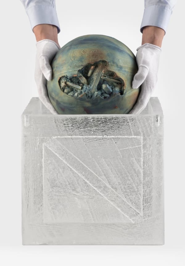 BRONZE ERODED BASKETBALL, 2019