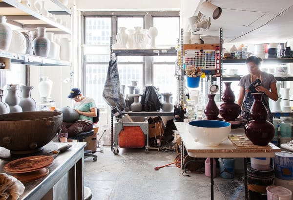 Artisans hard at work in the Christopher Spitzmiller studio