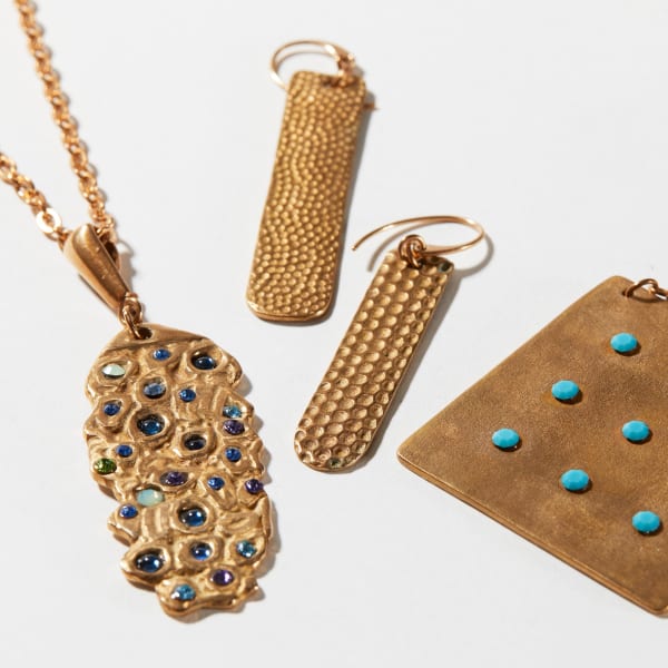 Bunny Tobias - Bronze Swarovski Crystal Wasp Nest Pendant Necklace, 2018