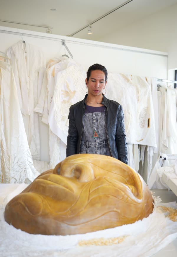 Tigre Mashaal-Lively amongst the wedding dresses that comprise The Solacii.