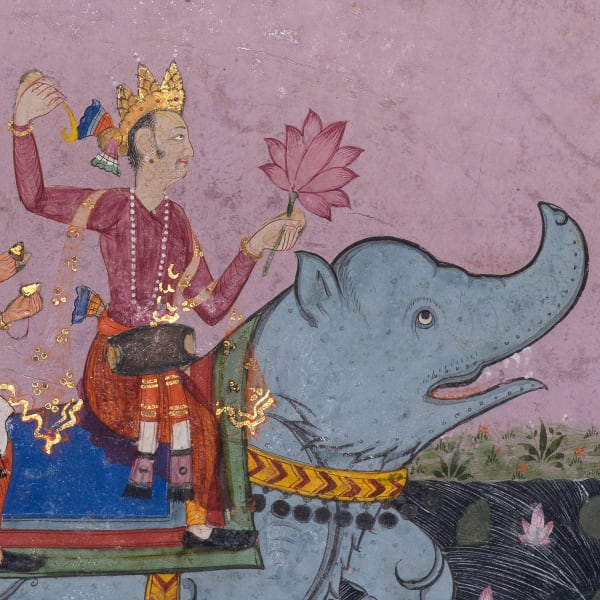 Gambhira putra , fourth 'son' of Sri Raga, from a Ragamala series North Deccan, c. 1630-50 Opaque pigments and gold on paper Folio: 33 x 27 cm Painting: 29 x 22.5 cm including yellow border