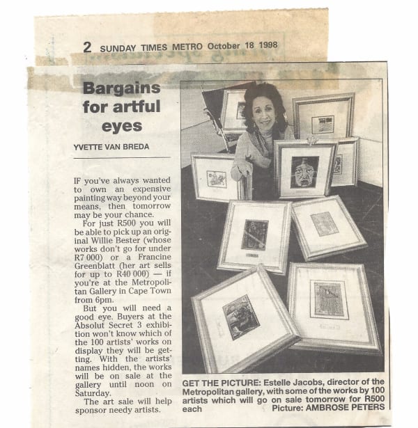 Bargains for artful eyes, Sunday Times Metro