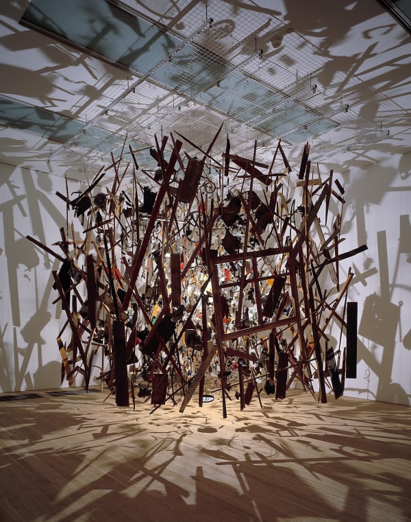Cornelia Parker, Cold Dark Matter: An Exploded View, 1991. Tate © CorneliaParker