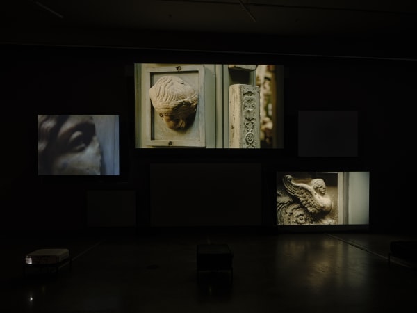 Fiona Tan, Footsteps, 2022, exhibition Fiona Tan, Mountains and Molehills, Eye Filmmuseum Amsterdam, 2022 Photo: Studio Hans Wilschut Courtesy Frith Street Gallery, London.