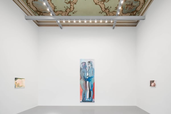 Marlene Dumas, (from left to right) Longing, 2018, Private collection, New York; Awkward, 2018, Private collection; Tongues, 2018, Collection of...