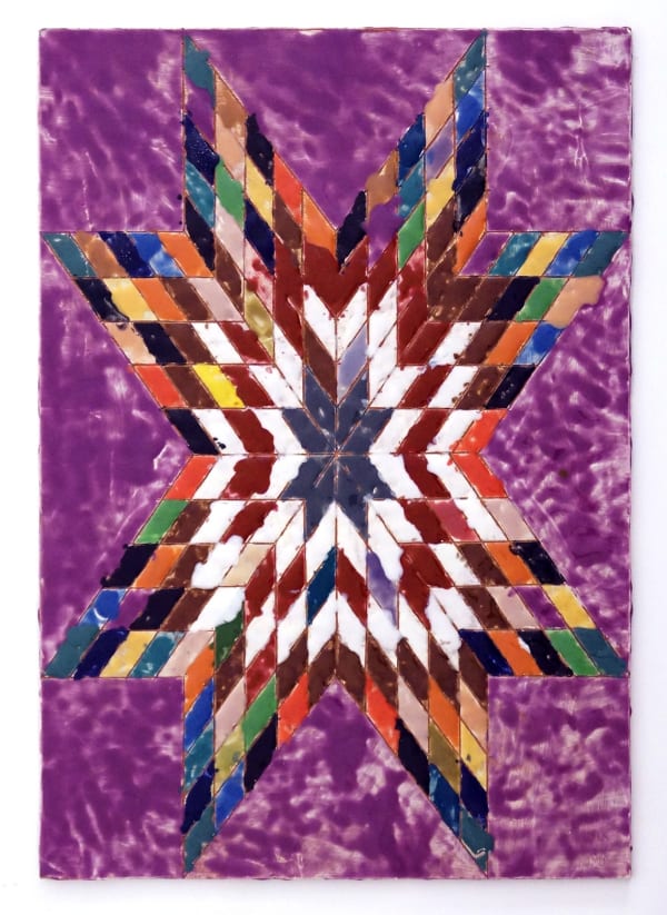 Polly Apfelbaum, Purple Fire, 2021