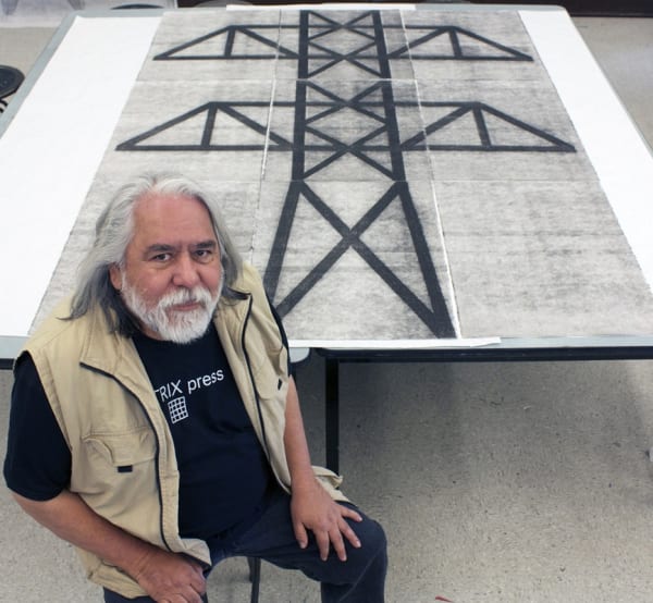 Joe Feddersen at Matrix Press, 2014