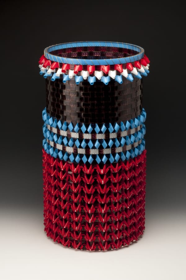 Gail Tremblay An Iroquois Dreams that the Tribes of the Middle East Will Take the Message of Deganawida to Heart and Make Peace, 2009 16mm film, leader, rayon cord & thread 24 x 14 x 14 in
