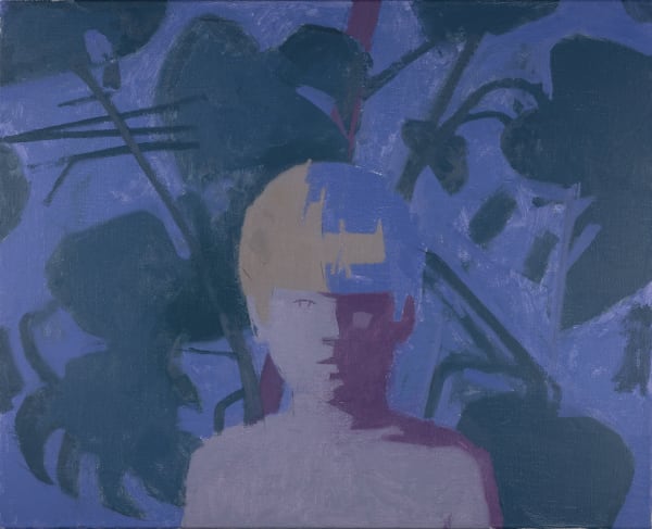 Benny Fountain, Boy with Plants, 2020 oil on canvas 16 x 20 in $1,400