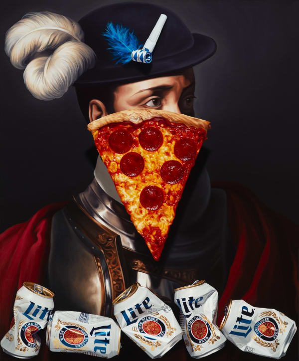 Portrait of Francisco Pizarro, Amable-Paul Coutan, 1835, by Jake Scharbach, 2022 oil on canvas 20 x 24 in