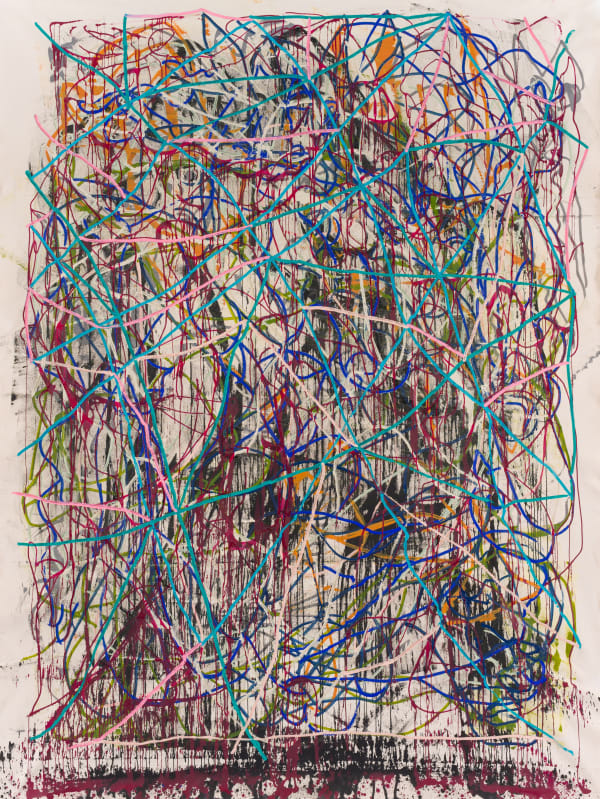 V. Maldonado Felidonia (La Prieta), 2020 acrylic on canvas 94 1/2 x 75 1/2 in