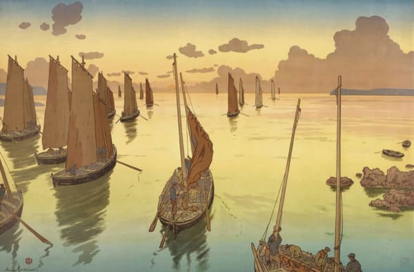 Henri RIVIÈRE - Brume en mer, 1915