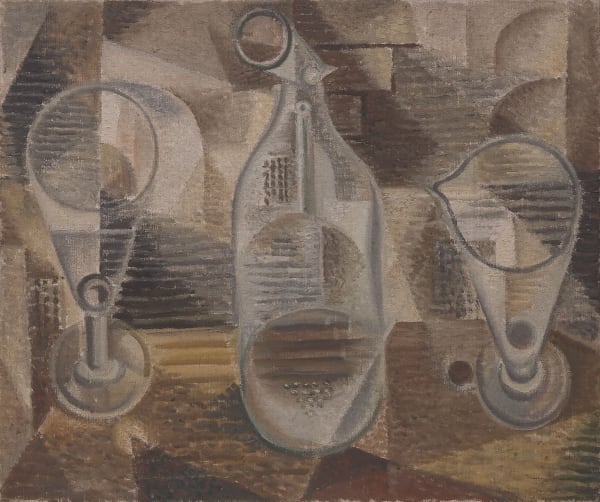 André MASSON, Trois verres cornues, 1924