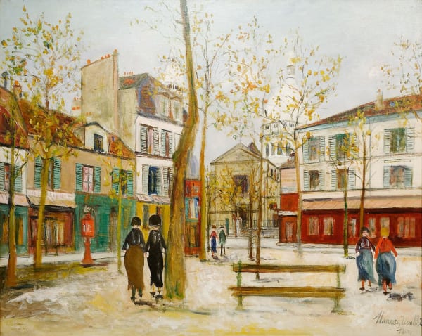 Maurice UTRILLO, Place du Tertre à Montmartre, 1932