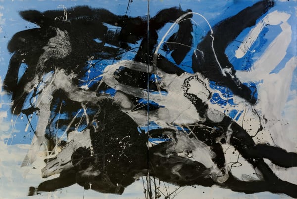 VAN BLIME L'énergie cosmique. Hommage à Soulages et Zao Wou-Ki