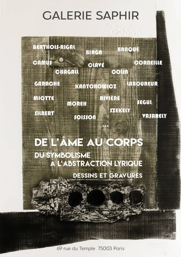 De l'âme au corps Du symbolisme à l'abstraction lyrique. Dessins et gravures