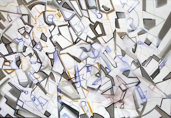 Daniel Escardó Urban pinball, 2008 Acrylic on canvas 112 x 162 cm.