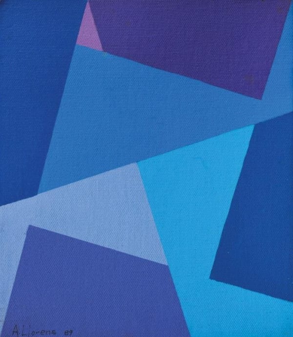 Tonos azules 25.5 x 22.5 cm