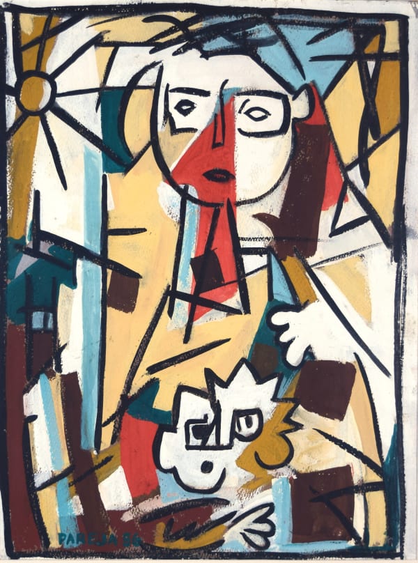 Miguel Ángel Pareja, Abstracto Caras, 1956