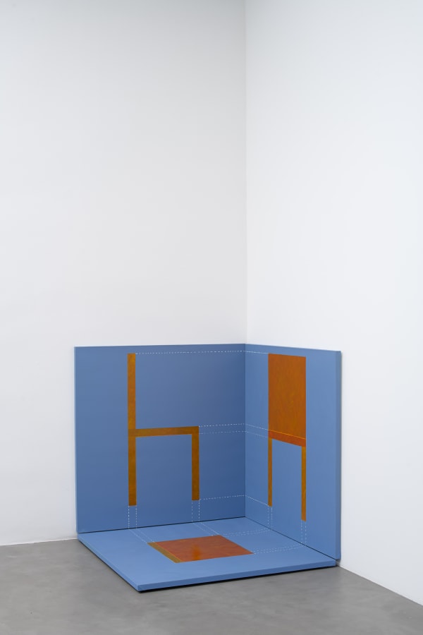 Cildo Meireles Épura - Cadeira 1 [Épura - Chair 1], 2022 acrílica sobre tela [acrylic on canvas] 120 x 120 cm (cada) | 3 partes 47 ¼ x 47 ¼ in (each) | 3 parts Edition of 3 foto [photo]: Edouard Fraipont