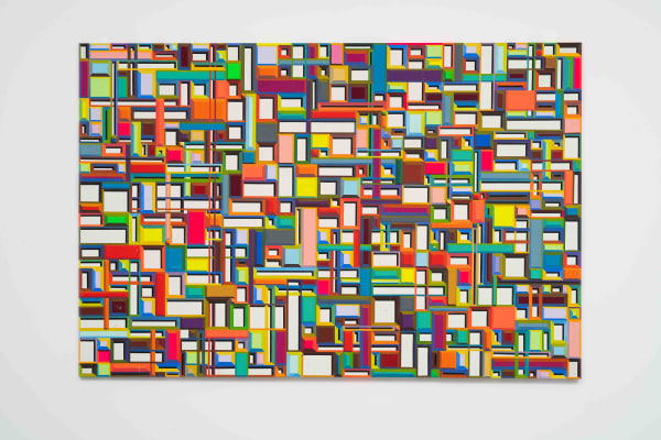 Caetano de Almeida 8 ½, 2024 acrílica sobre tela [acrylic on canvas] 180 x 270 x 3 cm 70 7/8 x 106 1/4 x 1 1/8 in