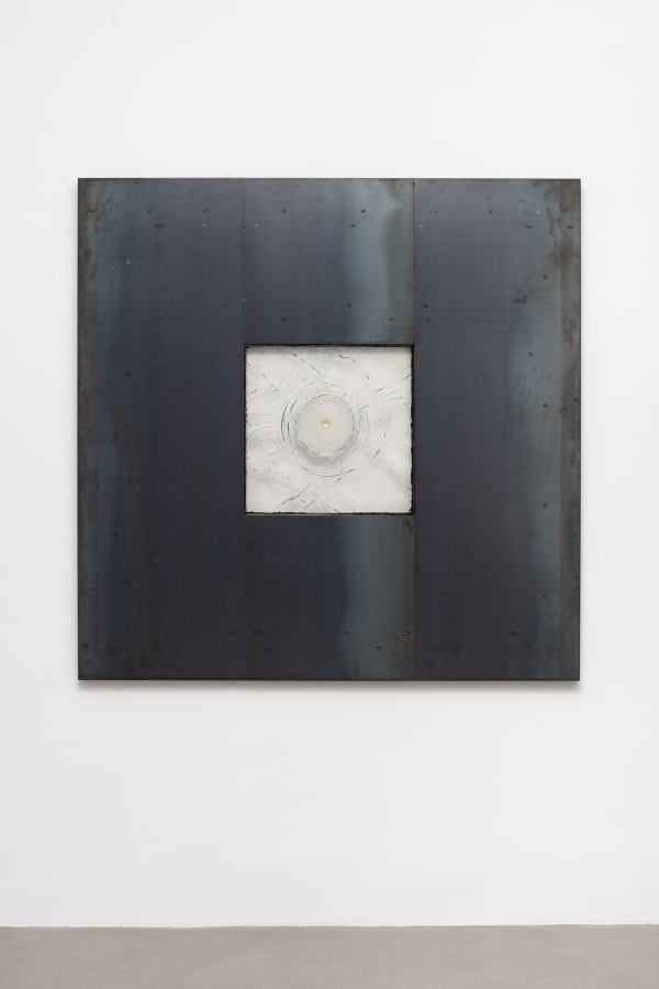 Jimmie Durham The Bride Stripped, 2009 ferro e vidro [iron and glass] 150 x 150 x 6 cm 59 x 59 x 2 3/8 in (8748)