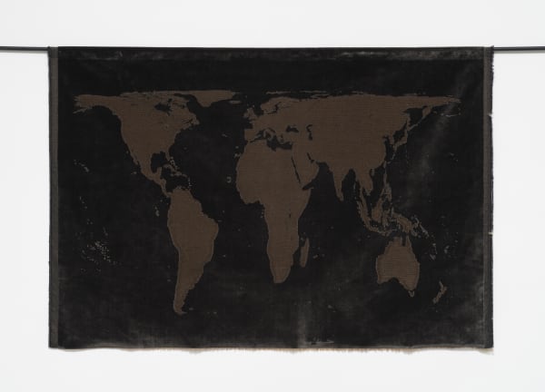 Mona Hatoum Projection (velvet), 2013 veludo de seda e aço [silk velvet and steel] 96 x 162 cm 37 3/4 x 63 3/4 in Edition of 15 plus 5 artist's proofs (#3/15) (12555)