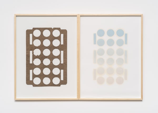 Jorge Macchi Perspectiva atmosférica, 2024 papelão e óleo sobre papel [cardboard and oil on paper] 69 x 102.6 x 2.5 cm 27 1/8 x 40 3/8 x 1 in (21840) Ph: Édouard Fraipont