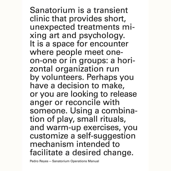 Sanatorium Operations Manual