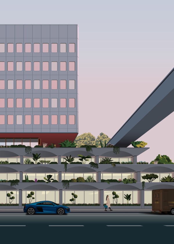 Lausanne Chauderon Infinite Summer par Marchetti Blink